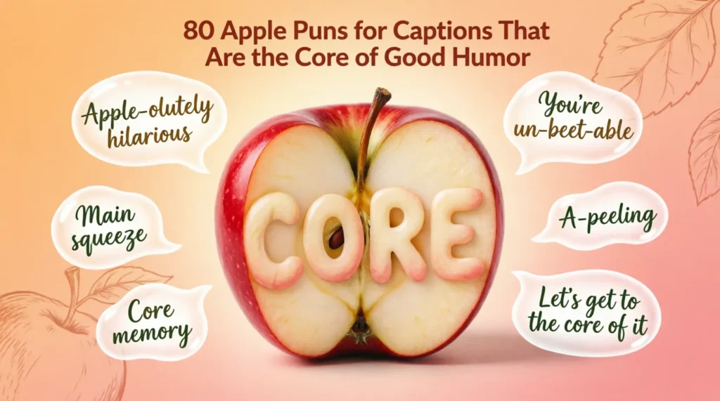 apple puns for captions