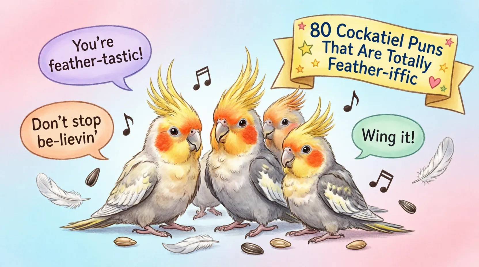 80 Cockatiel Puns That Are Totally Feather-iffic cockatiel puns