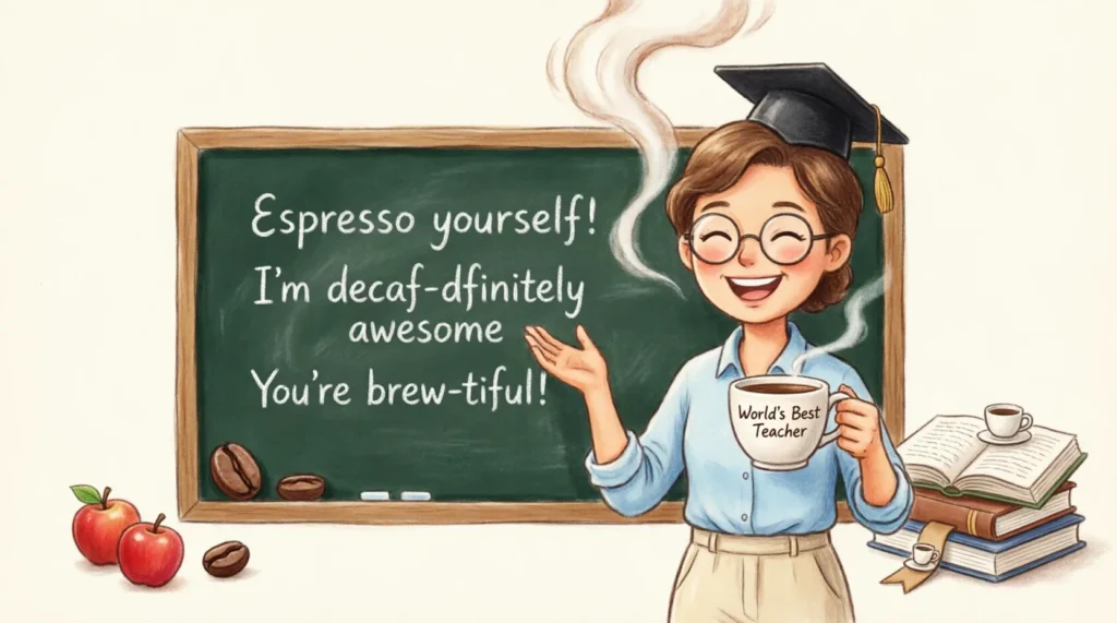 coffee teacher puns