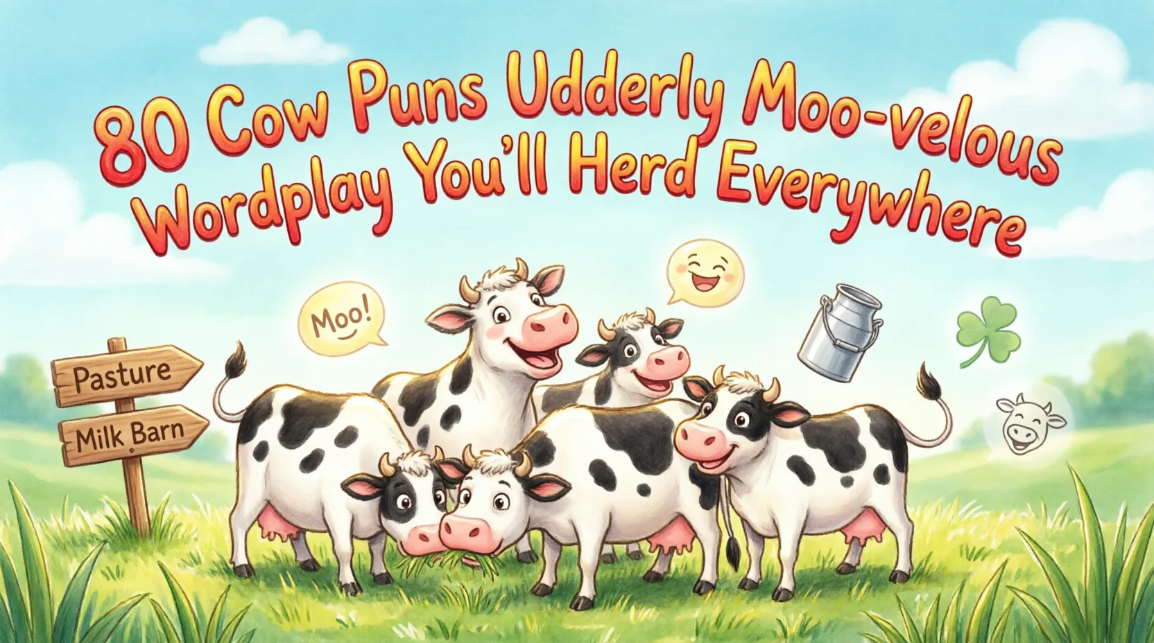 80 Cow Puns Udderly Moo-velous Wordplay You’ll Herd Everywhere cow puns