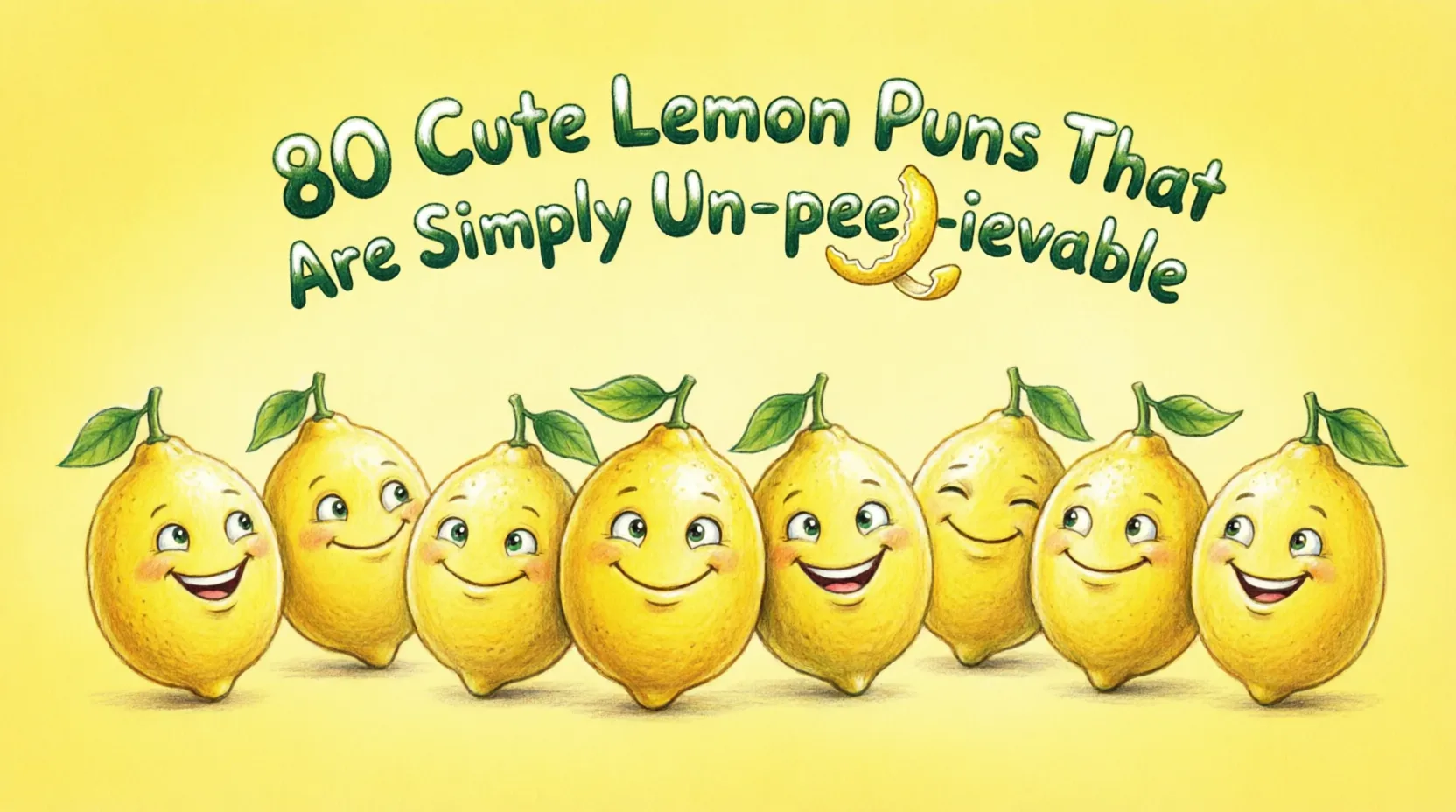 80 Cute Lemon Puns That Are Simply Un-peel-ievable cute lemon puns