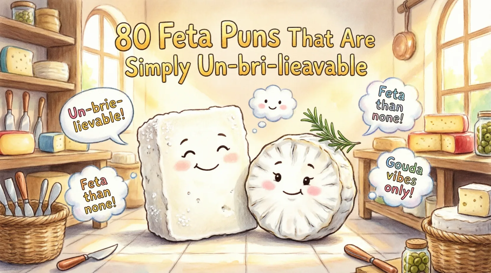 80 Feta Puns That Are Simply Un-brie-lievable feta puns and jokes