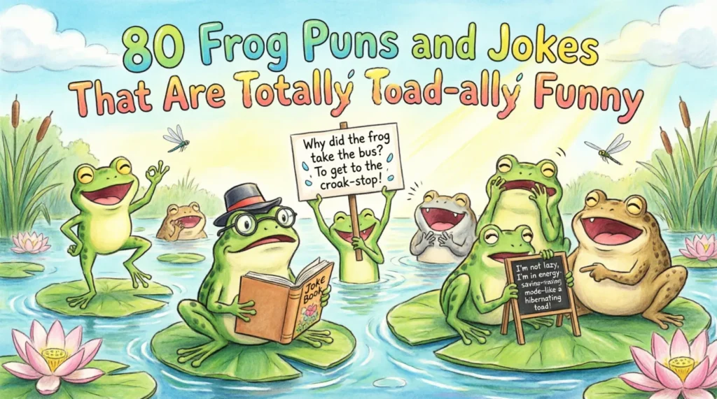 frog puns and jokes