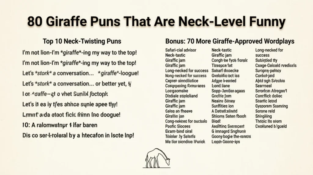 giraffe puns
