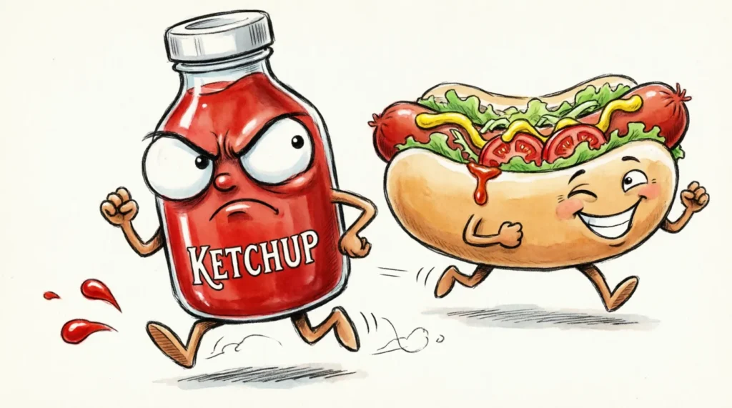 80 Ketchup Puns and Jokes to Sauce Up Your Captions