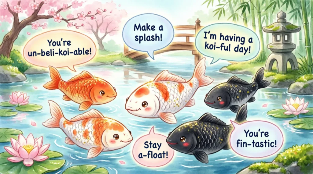 82 Koi Fish Puns to Make a Fin-tastic Splash